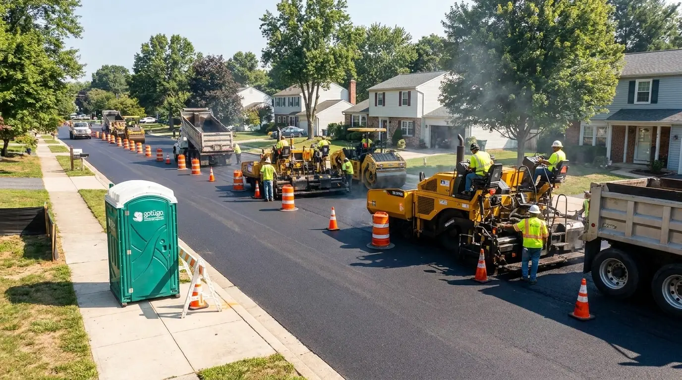 Porta Potty Rentals — on-site job work