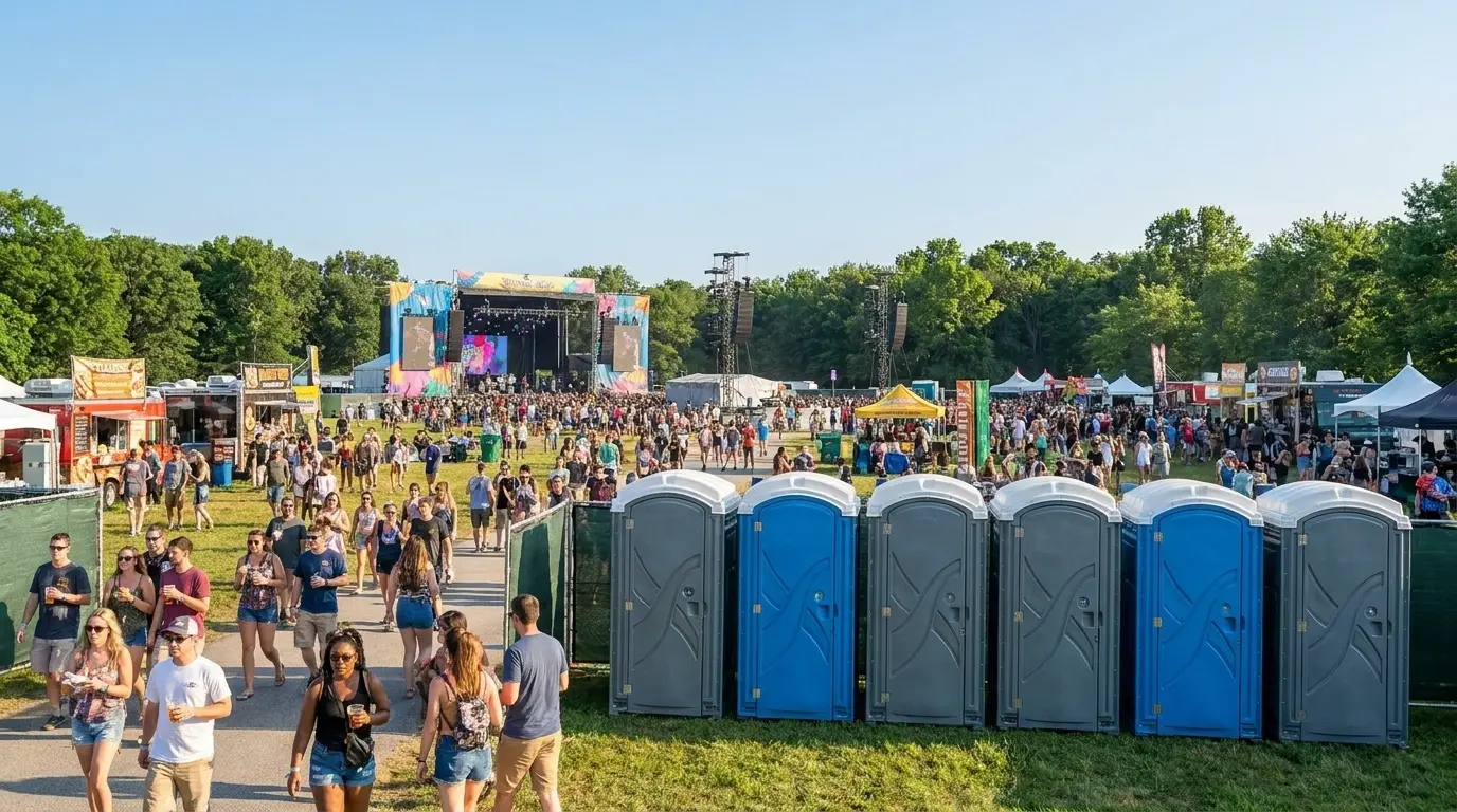 Porta Potty Rentals — specialist at work